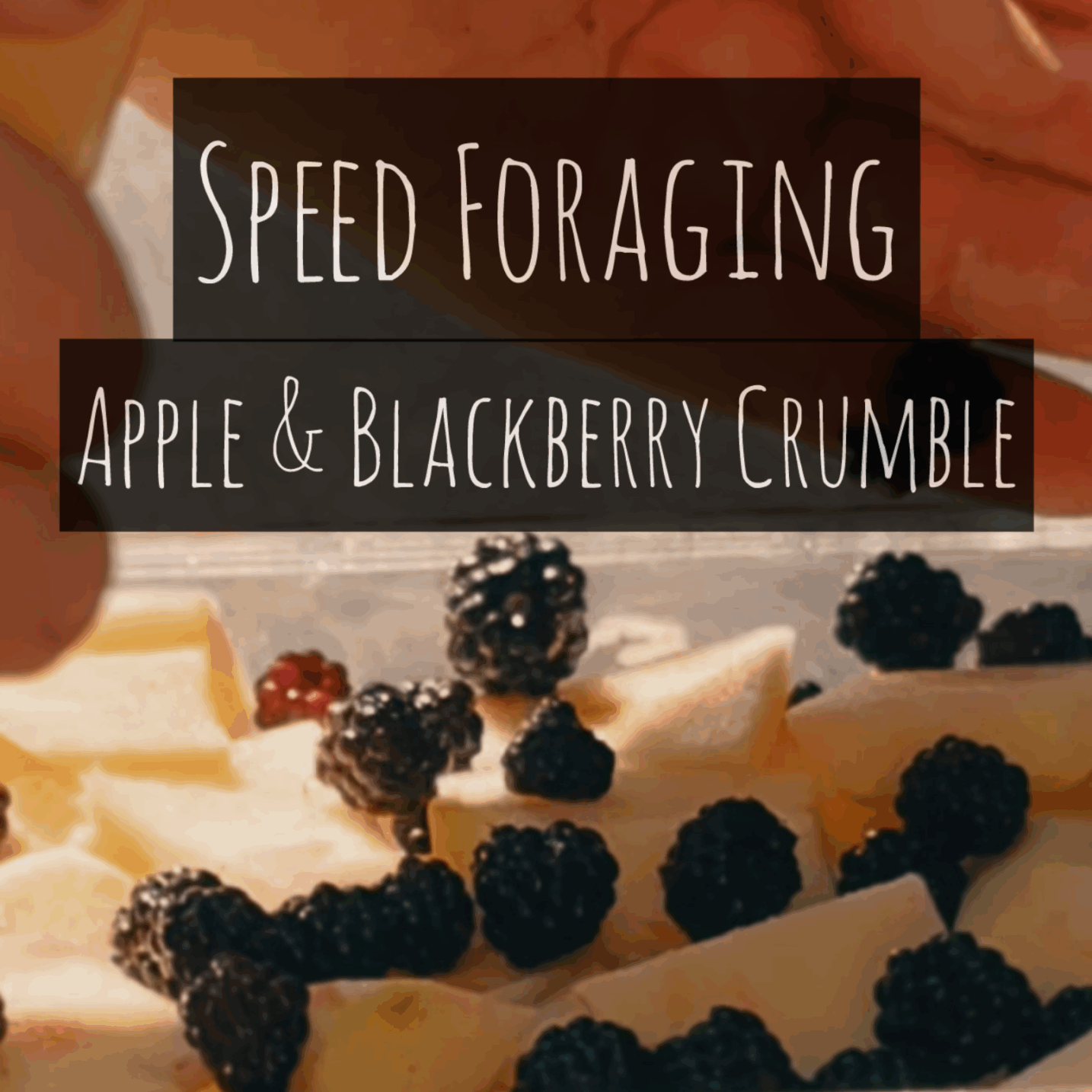 SPEED FORAGING – APPLE & BLACKBERRY CRUMBLE